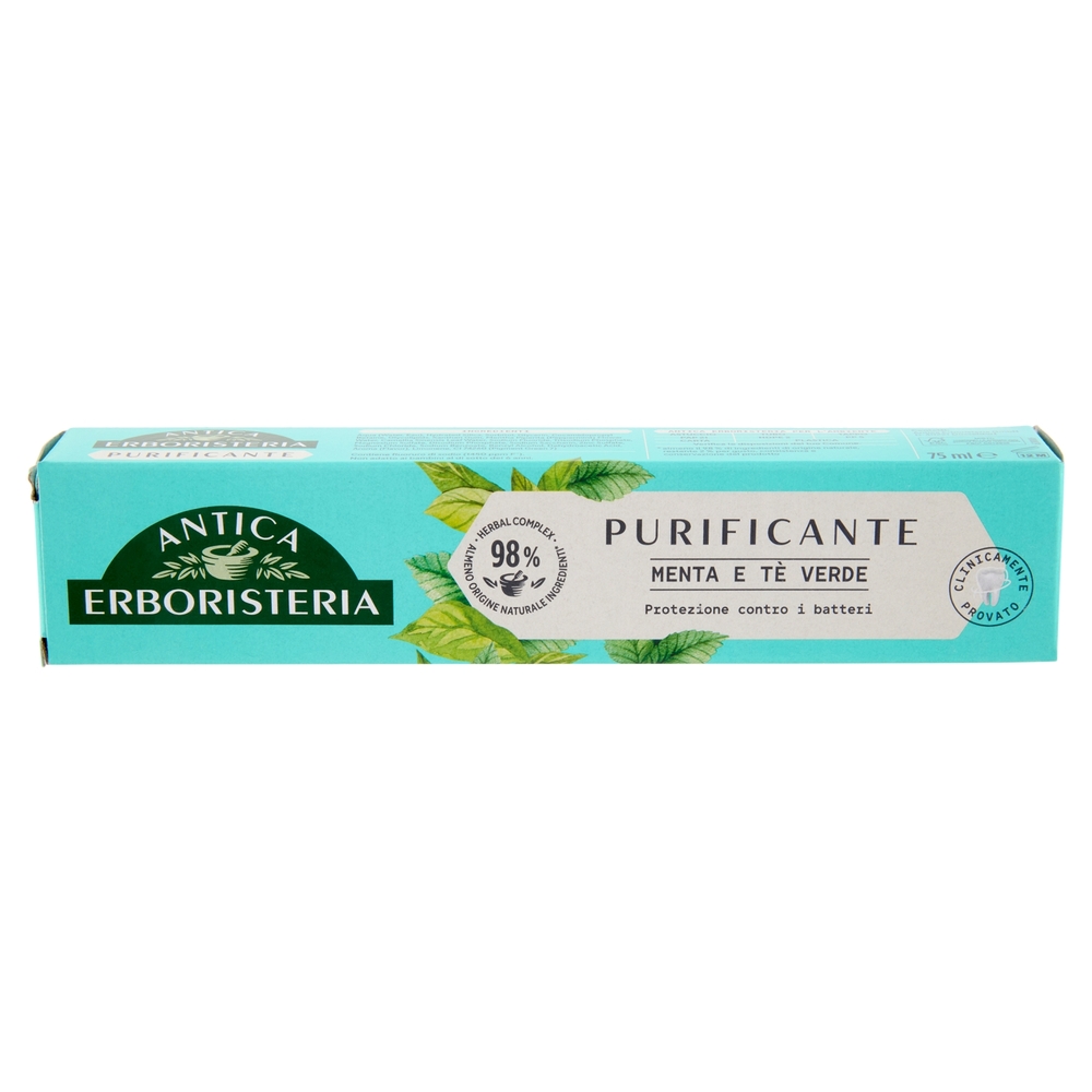 Antica Erboristeria Dentifricio Purificante Menta e Tè Verde 75 ml